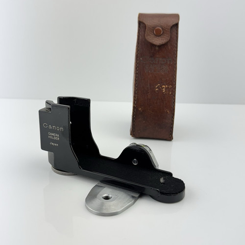 Supporto fotocamera Canon telemetro RF con custodia in pelle e livello vintage - Foto 1 di 10