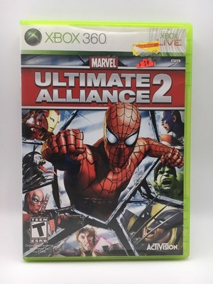 Xbox 360 2009 - Marvel Ultimate Alliance 2 w/ Box & Manual (Works)
