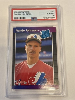 Rated Rookie Randy Johnson 1989 Donruss - Rated Rookie Randy Johnson #42 *Denotes* Next to ...