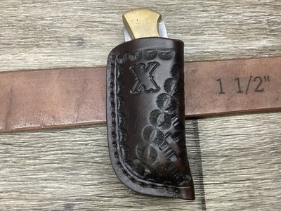 Clearance Leather Sheath....4'' Lockback Size (Sheath Only)