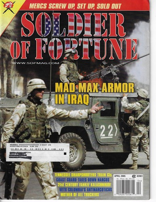 #ad #ad Soldier of Fortune Magazine April 2005 Back Issue Mad Max Armor in Iraq $15.98