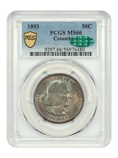 1893 50C Columbian PCGS/CAC MS66 - Classic Silver Commemorative
