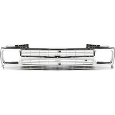 Grille For 91-93 Chevrolet S10 91-94 S10 Blazer Chrome Plastic
