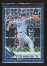 2019 Donruss Optic #62 Caleb Ferguson Teal Velocity #/35