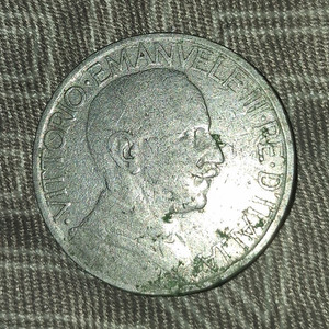 Italy 1923 2 Lire Aluminum Coin KM#67 Vittorio Emanuele III Fascio BN