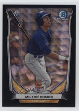 2014 Bowman Draft Chrome Black Wave Refractor Milton Ramos #CDP84 x4y