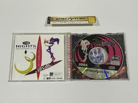 Nights Into Dreams w/ Spine Reg Card Flyer Sega Saturn 1996 Japan Excellent