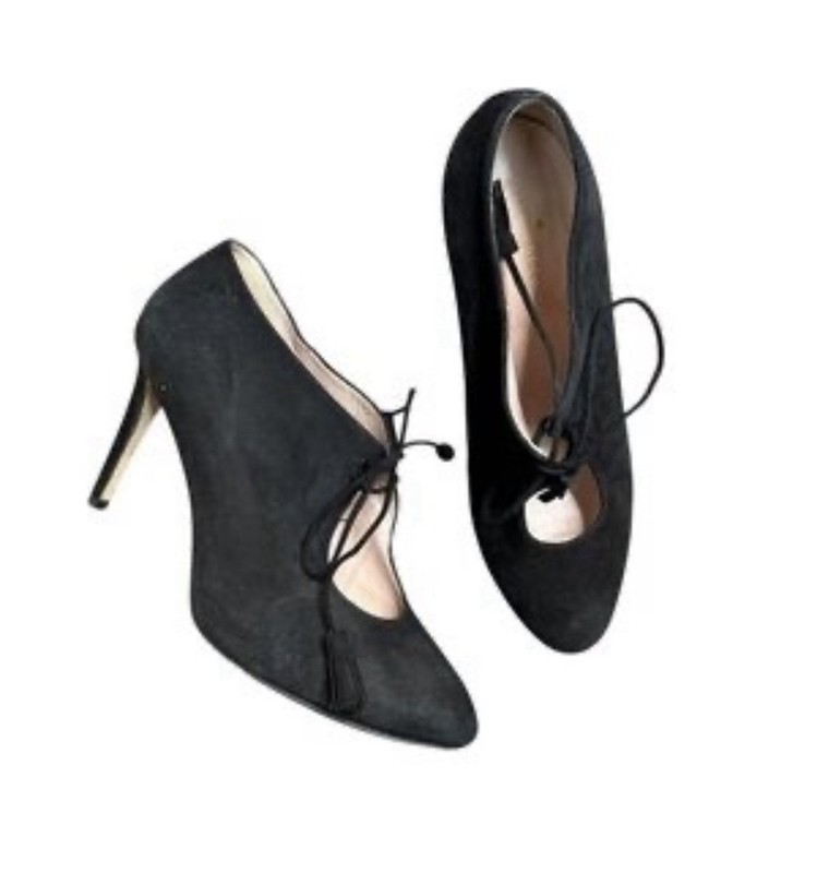 Kate Spade New York Davie Black Kid Suede Size 8