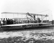 WRIGHT BROTHERS FLYER AIRPLANE 1908 PHOTOGRAPH PHOTO PRINT
