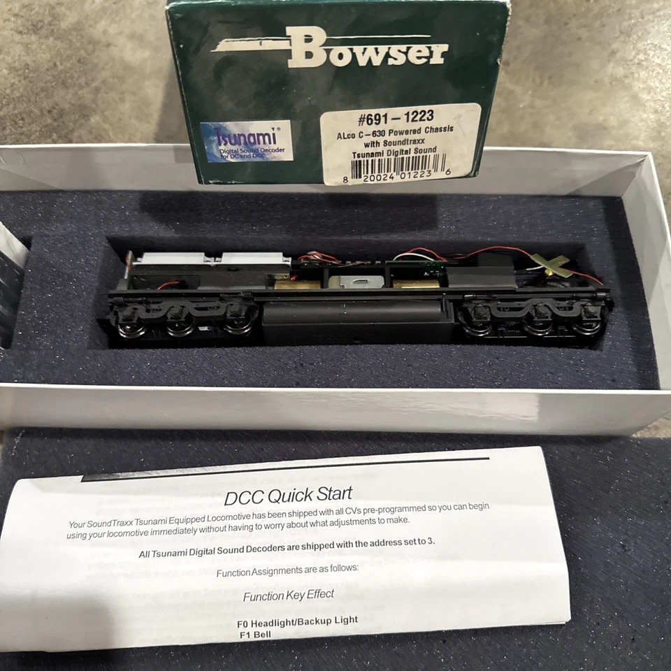 Bowser 691-1223 Alco C-630 Powered Chassis W Soundtraxx Tsunami D Sound NEW - Image 2 of 4