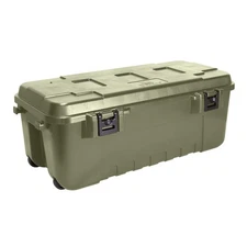 Plano Sportsman Trunk With Wheels 108 Quart Heavy Duty Storage Box Olive Drab