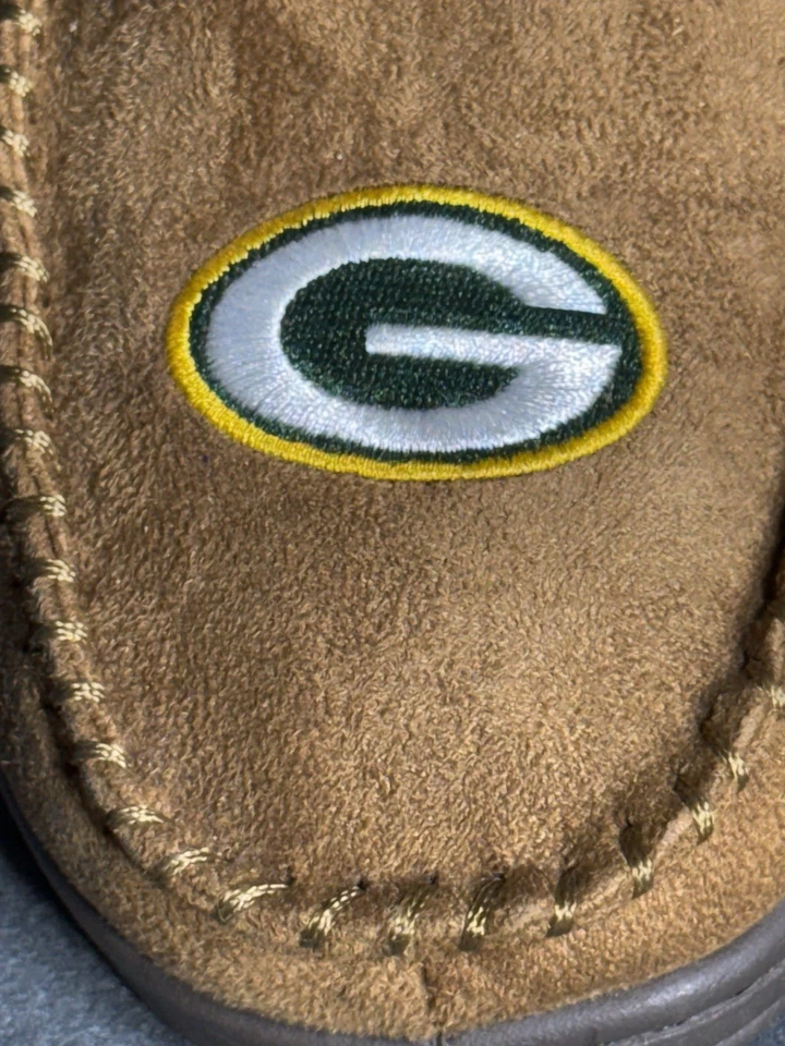 Zapatillas Green Bay Packers Para Hombre Mocasines Medianos Mocasines Interior Zapatos sin Cordones Foto 3 de 4