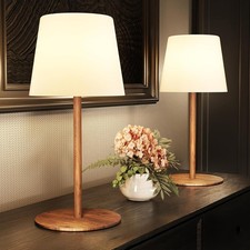 2 Pack Cordless Table Lamp IP65 Waterproof Rechargeable Shower Lamp