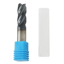 1/2" 4 FLUTE VARIABLE HELIX CARBIDE END MILL .030 RADIUS TiALN COATED