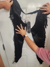 New W Tags!! Black Ultra suede Western Pleasure Show Chaps Small Regular 🔥 