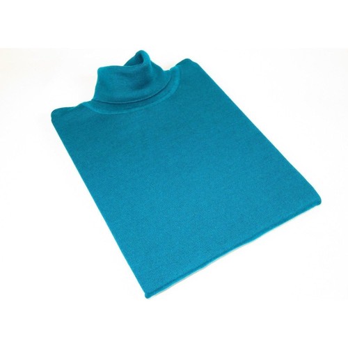 Men PRINCELY Turtle neck Sweater From Turkey Soft Merino Wool 1011-80 Teal - Picture 6 of 6