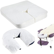 Tatuo 100 Pcs Disposable Face Cradle Covers Soft Nonwoven, White