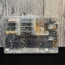 Black Brownish Seed  Regular beads in storage containers Mixed Styles  Sizes