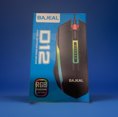 RGB Wired Gaming Mouse With Anti Slip 3D Roller, Rainbow Lights, ErgonomicDesign