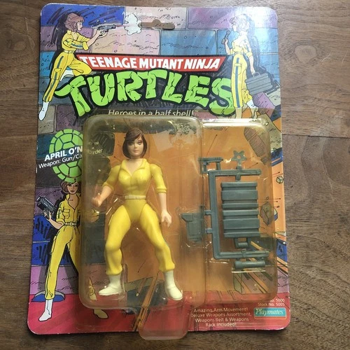 Unpunched⭐️April O’Neil Figure Teenage Mutant Ninja Turtles 1988🐢Blue Stripe