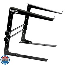 RockJam Portable DJ Laptop Stand with Adjustable Height, Anti-Slip Design, Wo