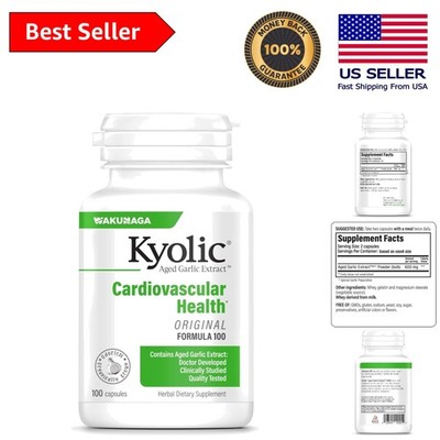 100 Count Aged Garlic Capsules - Antioxidant Rich Formula for Whole Body Support