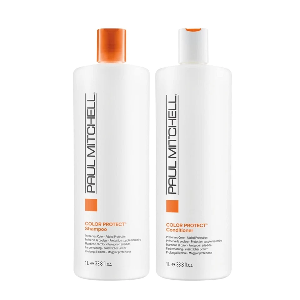 Paul Mitchell Color Protect Shampoo & Conditioner Duo 33.8oz Liter Set