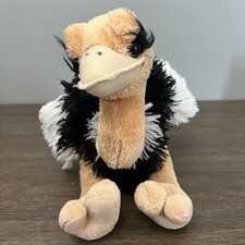 Wild Republic Tan Black & White Feathered Ost...
