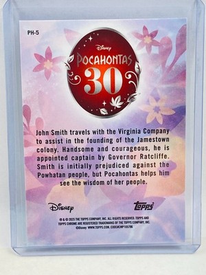 2025 Topps Chrome Disney John Smith Pocahontas 30 PH-5 | eBay