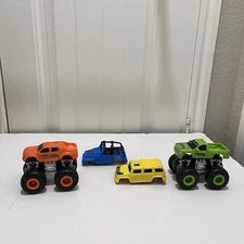 Kid Connection Monster Trucks Play Set Interchangable Exchangeable 4PC LOT
