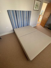 King size divan bed base with handmade headboard