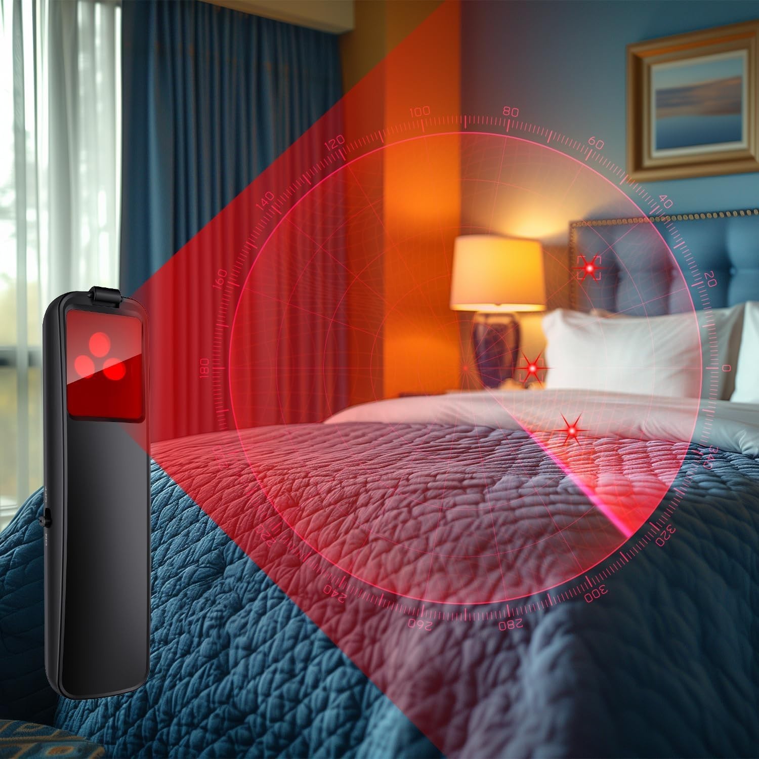 Upgraded Hidden Camera Detector - AI-Powered Anti-Spy Device, GPS Tracker & B...