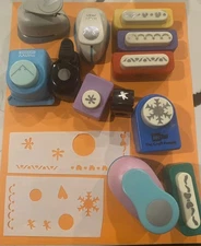 Punch Bunch McGill Marvy Uchida Paper Studio Punch Lot Of 12 Punches