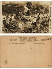 CPA Salon 1910 Dva tabora vragi George Kleren. Art RUSSIA (169485)