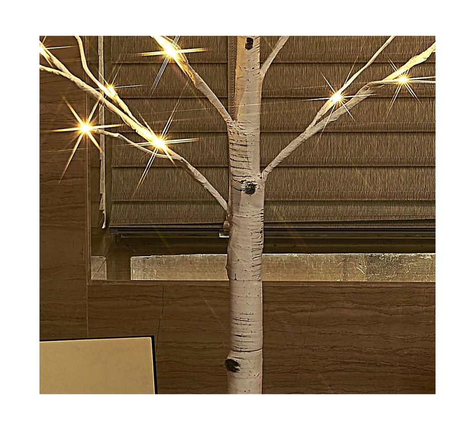 Белая береза с подсветкой Hairui 6 футов, веточка с подсветкой для Христа... - Изображение 2 из 4