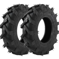 4.80/4.00-8 Tubeless Lawn Mower Tires 2-Pack Replacement for Turf Lawn Tractor