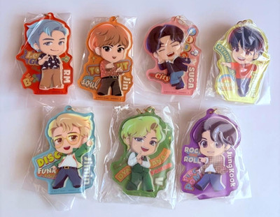 BTS Tiny Tan Acryl Schlüsselanhänger Komplettset 7 Dynamit Ver. Neu aus Japan