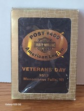 Veteran's Day 2012 Harley Davidson American Legion Post #400 Gemaco Playin Cards