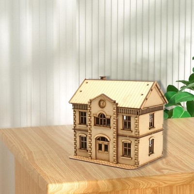 1/72 European Building Model Kit Miniature House DIY Decoration Easy Assembly
