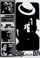 SAMMY DAVIS Jr original 1964 POSTER ADVERT SALUTES STARS OF THE LONDON PALLADIUM