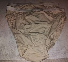 2 pcs Of Jockey Brief Underwear Panties Beige Stain 100 Cotton