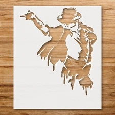 Michael Jackson Portrait Wall Art Stencil for Creative Projects - StencilAir