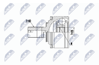 NTY Gelenksatz, Antriebswelle NPZ-VV-021 FüR Volvo