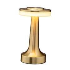 O  Bright Portable LED Table Lamp with Touch Sensor, 3-Levels Brightness, Gold