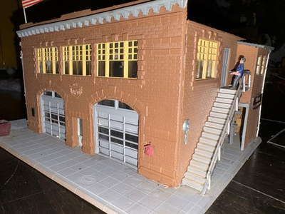 #ad #ad Ho Scale Fire Department Building For Model Railroad Train Displays $21.99