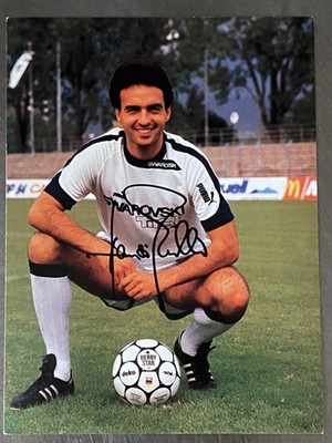 Hansi Müller FC SWAROVSKI Tirol Autogrammkarte original Signiert (Oy-010