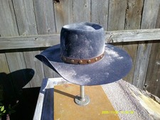 Cowboy, hat, Stetson, 7 1/2, Black 6 X Fur Felt, New