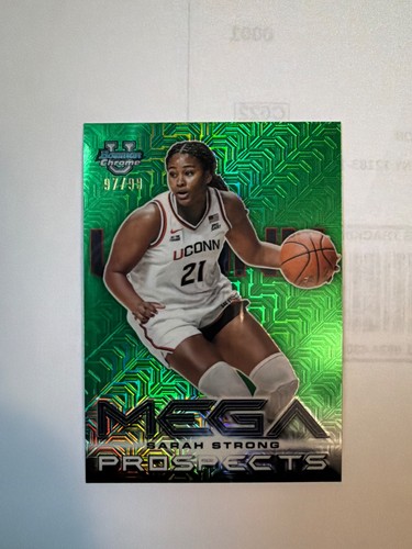 2025-26 Bowman U Chrome Sarah Strong Mega Prospects Green Mojo /99 Uconn Huskies