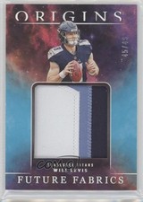 2023 Panini Origins Future Fabrics Turquoise /49 Will Levis #WL 11r9