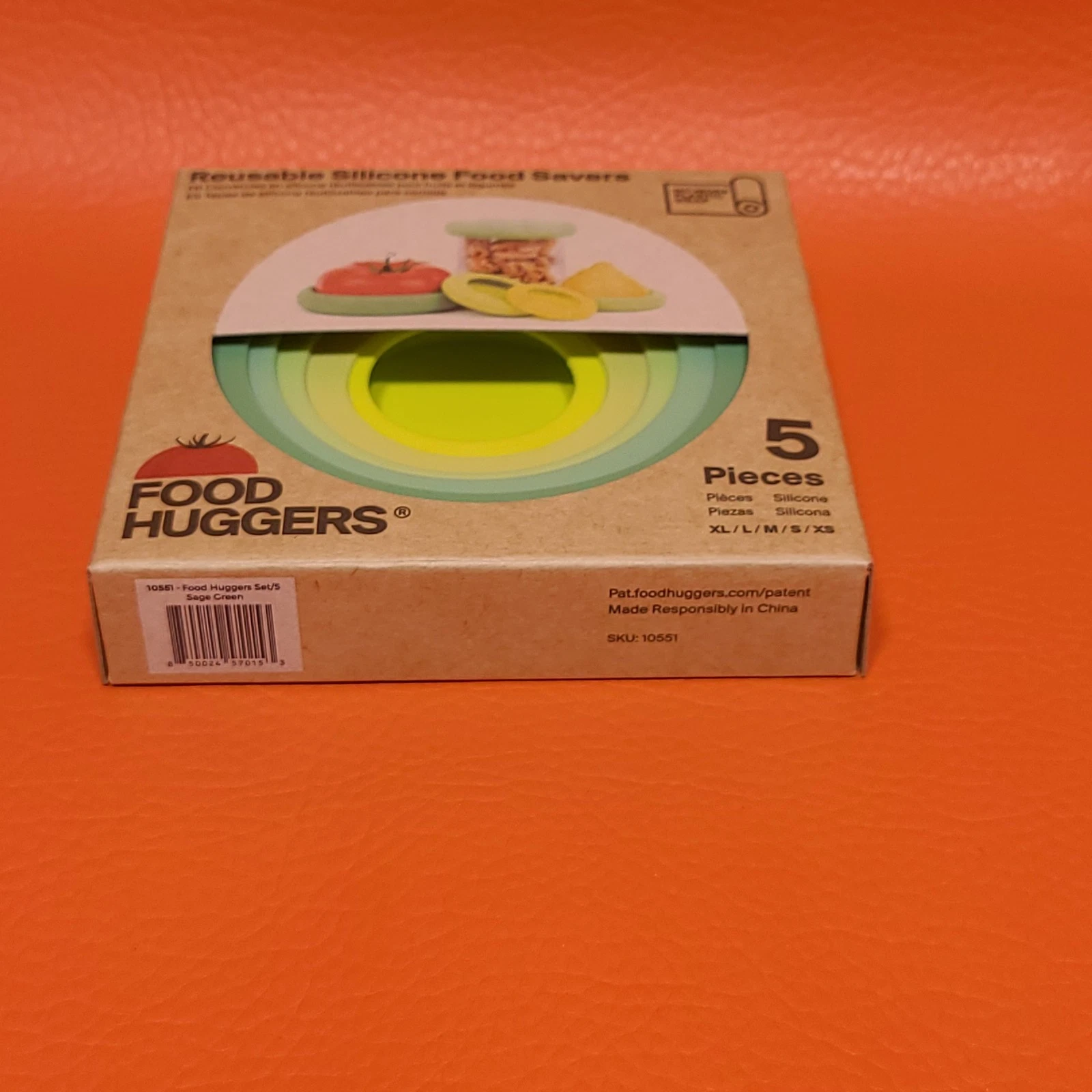 Food Huggers Silicone Produce Savers 5 Piece Set - Thumbnail 5